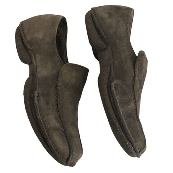 MERRELL Duet Alto Hedgestone Suede Slip On Shoes Grey Green Women’s Size 7 - Picture 4 of 7